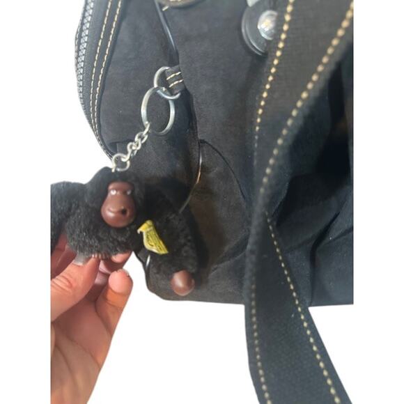 Kipling Black Weekender Medium Travel Gym Duffle Bag Women - Picture 3 of 14